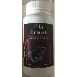 Gélules d'aragonite du labo Alg'Breizh en vente à Shanti Breizh à Trégunc dans le Finistère