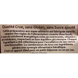 Croc' enVie, Super Cruesli, mélange croustillant aux super-aliments, Cacao Cru, à Shanti Breizh, Trégunc, Finistère Bretagne