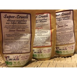 Croc' enVie, Super Cruesli, mélange croustillant aux super-aliments, PHYSALIS, à Shanti Breizh, Trégunc, Finistère Bretagne
