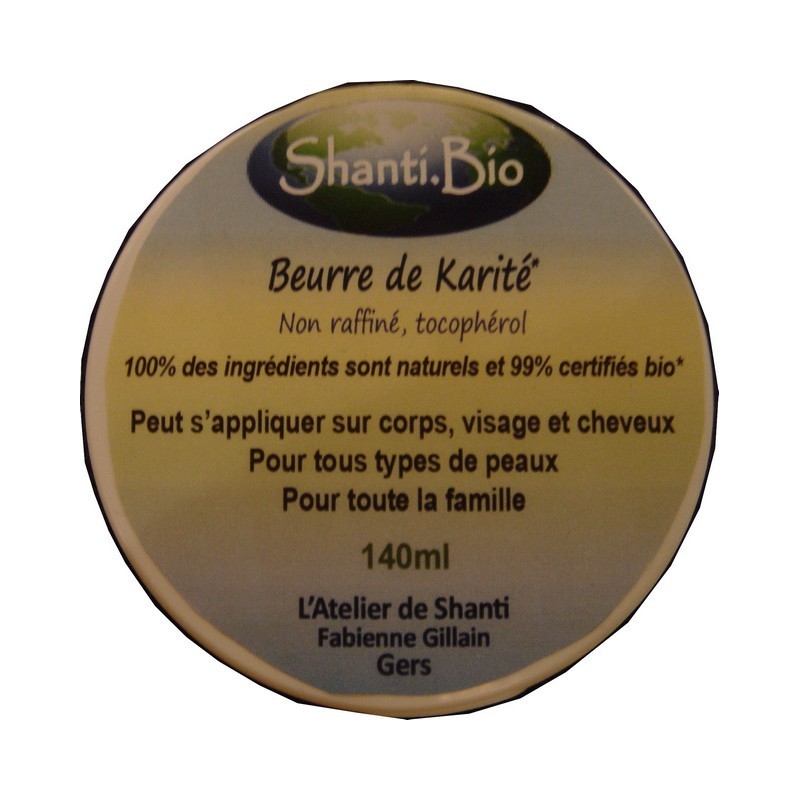 Beurre de Karité non raffiné, bio 140ml