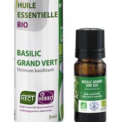 Huile Essentielle de Basilic Grand Vert Bio 5ml